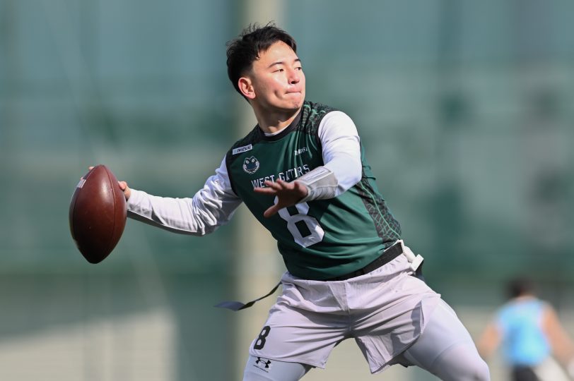 日本フラッグフットボール選手権西日本大会が16日MKタクシー