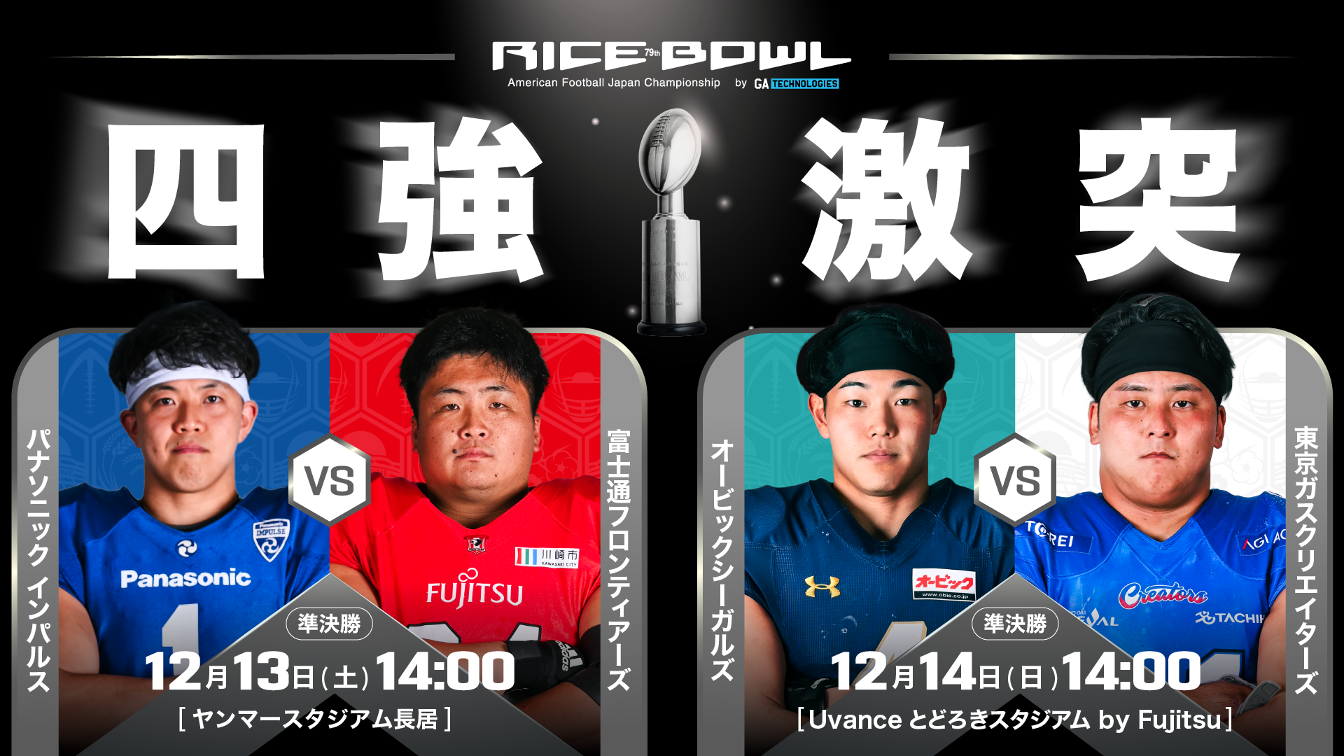 第79回ライスボウル by GA technologies | Xリーグ 公式サイト